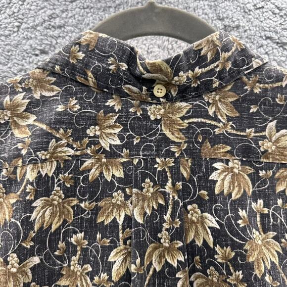 Reyn Spooner Vintage Men's Hawaiian Shirt Reverse Print Short Sleeve Button Up - Picture 10 of 12